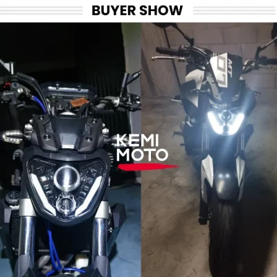 Headlight MT07 2014-2017 LED Headlamp E-mark Projector DRL Assembly Waterproof Lights For Yamaha MT 07 MT-07 FZ07 2015 2016 Led